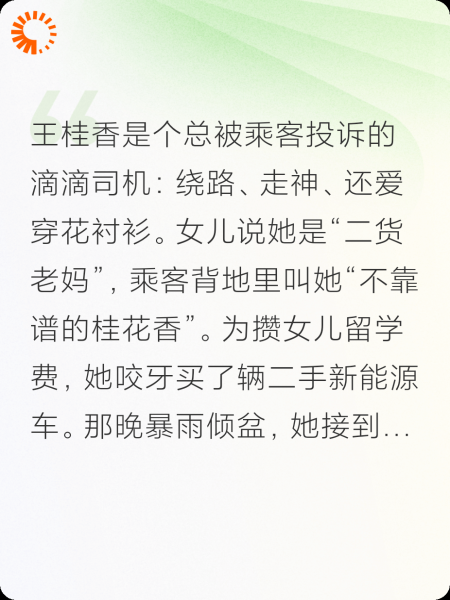 二货阿姨的生死时速