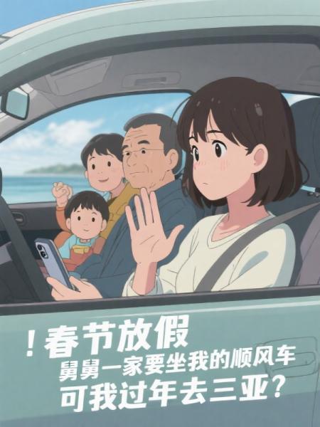 春节放假，舅舅一家要坐我的顺风车，可我过年去三亚C400