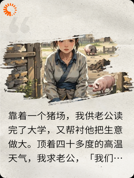 放弃养猪后赘婿老公疯了