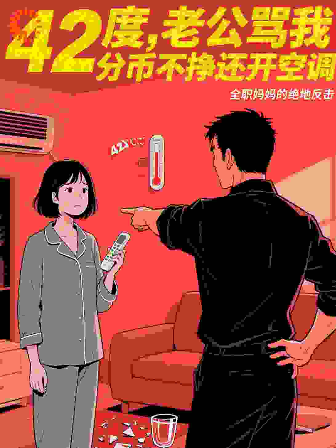 42度，老公骂我分币不挣还开空调