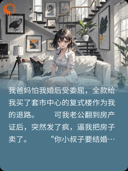 我有市中心的复式楼，老公会怎样