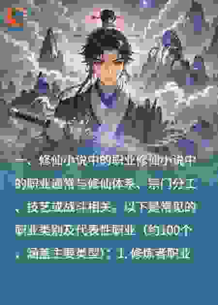 修仙小说出现的1000个职业和境界