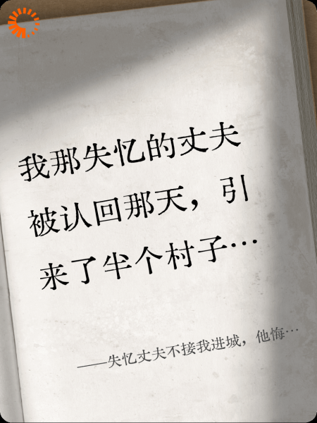 失忆丈夫不接我进城，他悔疯了