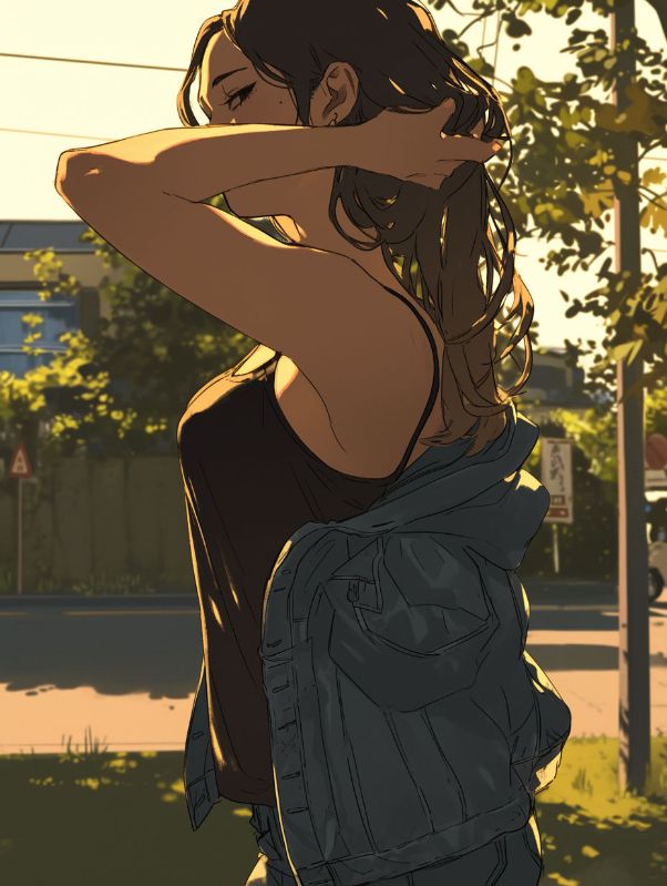无人共我黄昏时