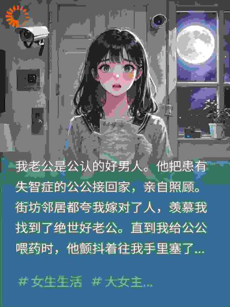 老公接失智公公回家，他偷塞我纸条：快逃他不是我儿子